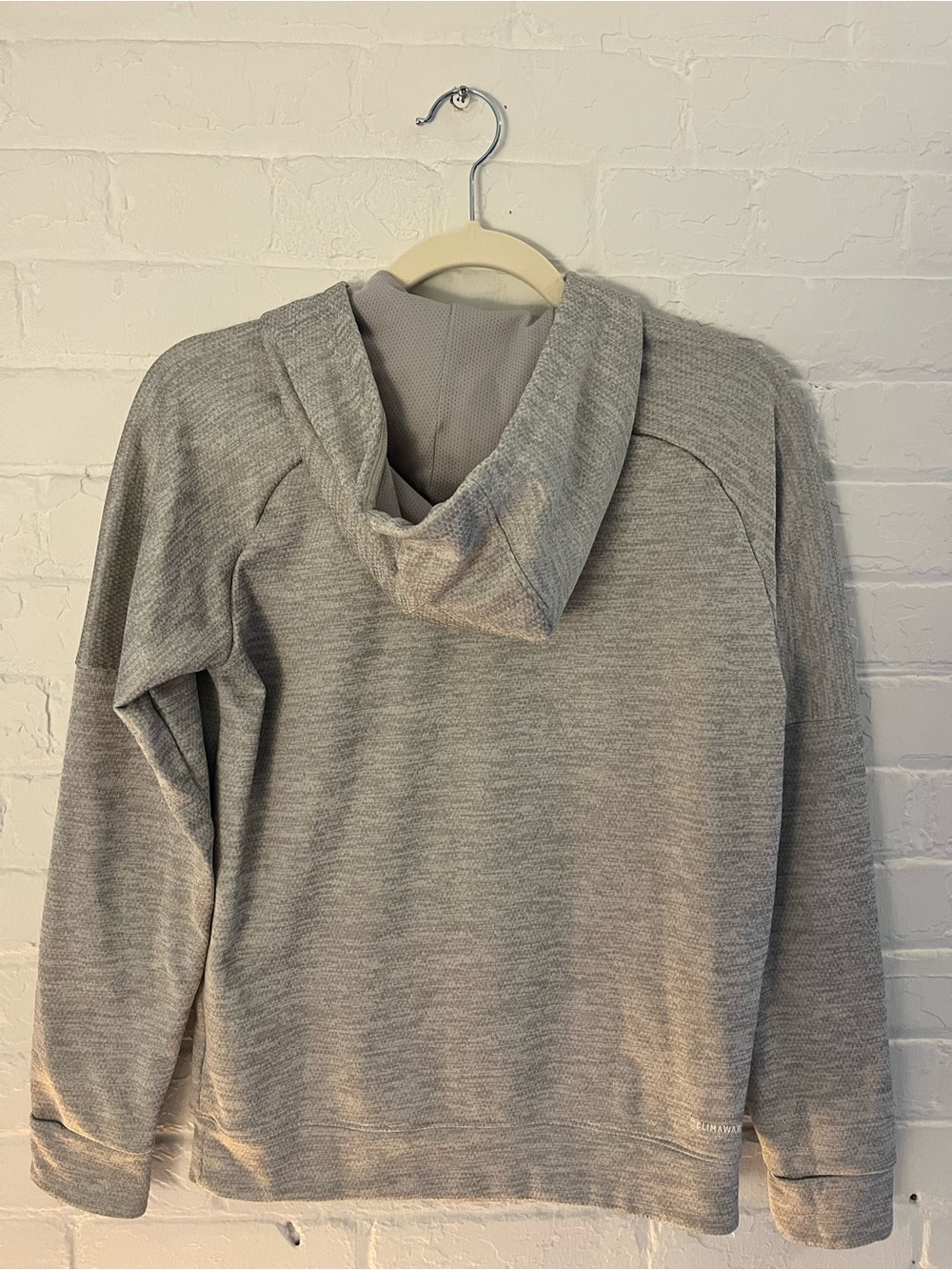 adidas Gray Hoodie with Floral Logo - Picture 2 of 2